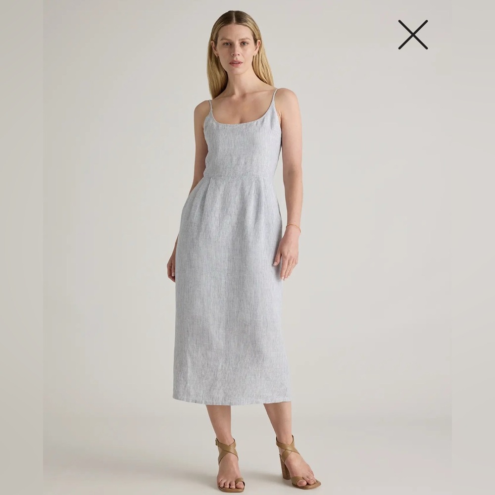 Quince Scoop Neck Midi Dress